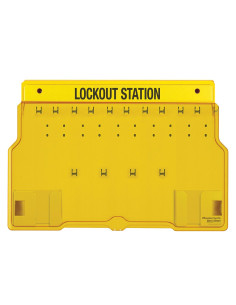 Master Lock 1483B lockout station, ongevuld, plaats voor 10 sloten