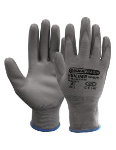 OXXA Builder 14-078 handschoen, 12 paar, grijs