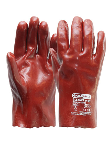 OXXA Cleaner 17-027 handschoen, 12 paar, rood