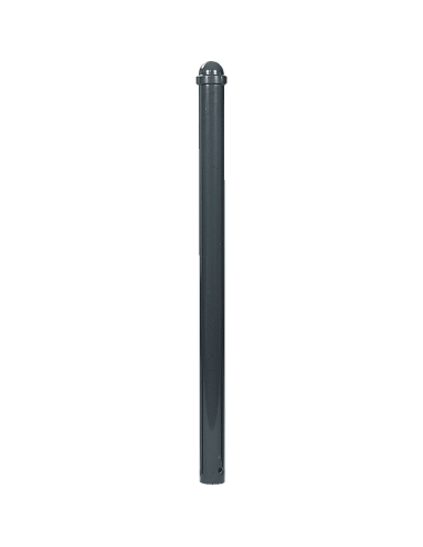 Stalen sierpaal, zwartgrijs gecoat, staal