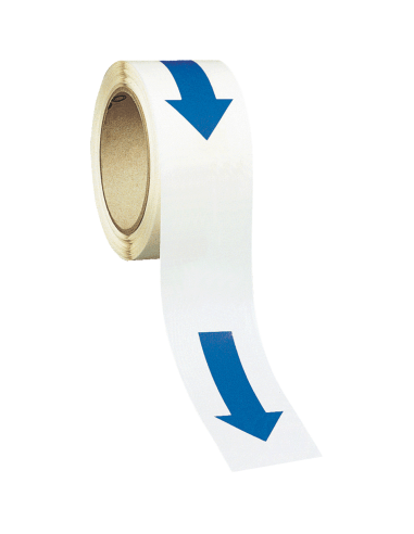 Vloersticker pijlen op rol, blauw, verschillende afmetingen