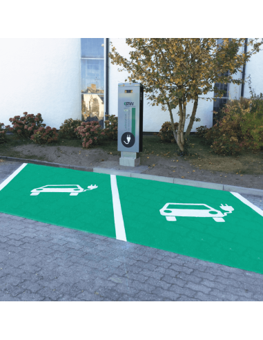 Thermoplastische markering elektrische voertuigen, 500 x 1000 mm