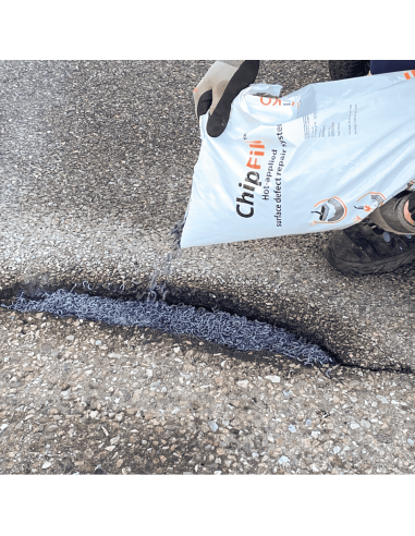 ChipFill thermoplastische asfaltreparatie