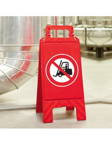 A-bord verboden voor heftrucks, inklapbaar, P006