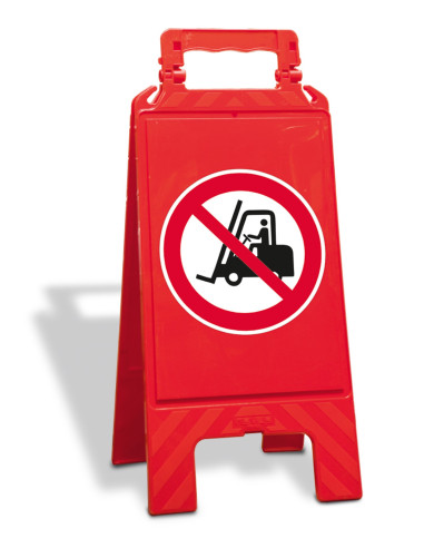 A-bord verboden voor heftrucks, inklapbaar, P006