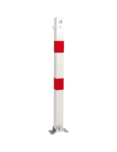 Klappaal Rome met driehoekslot, rood wit