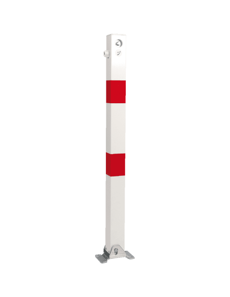 Klappaal Rome met driehoekslot, rood wit