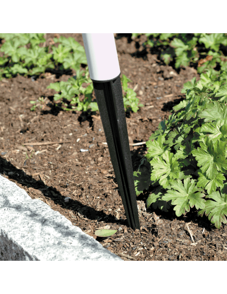 Mobiele afzetpalen met ketting en pin voor buiten, reflecterend rood wit, 6 stuks