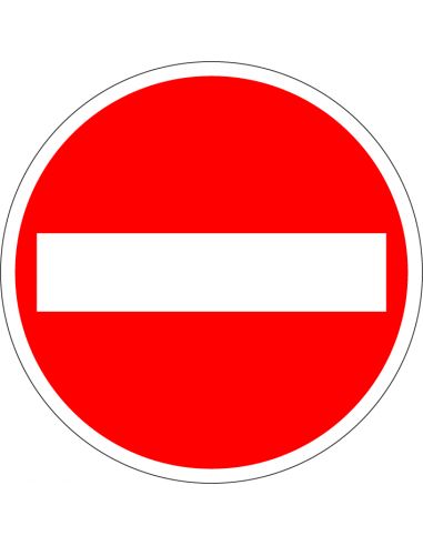 Vloersticker verboden in te rijden, sterke zelfklevende folie