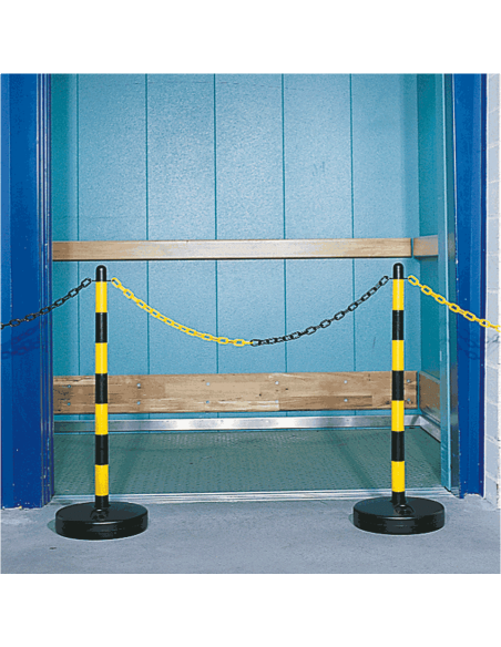 Lichte kettingpaal, geel zwart