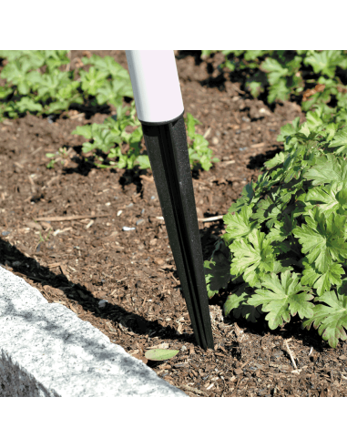 Mobiele afzetpaal voor buiten met pin, wit