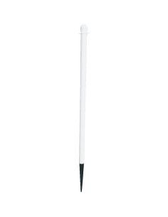 Mobiele afzetpaal voor buiten met pin, wit