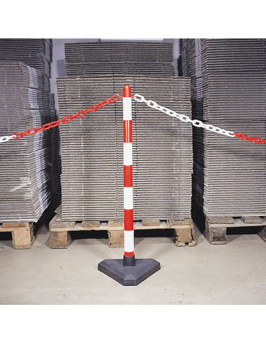 Kettingpaal voor binnen, rood wit
