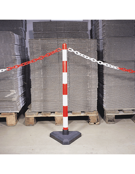 Kettingpaal voor binnen, rood wit