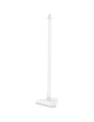 Mobiele afzetpaal voor binnen, wit