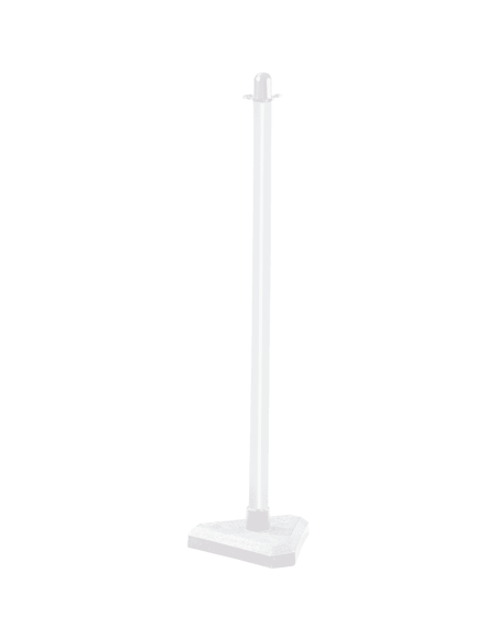 Mobiele afzetpaal voor binnen, wit