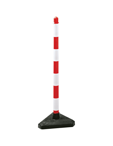 Mobiele afzetpaal voor binnen, fluo wit