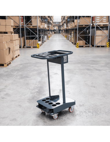 Trolley voor afzetpalen