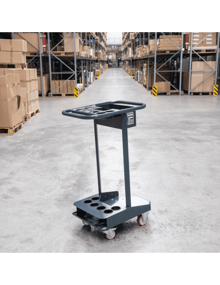 Trolley voor afzetpalen