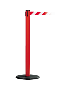 Afzetpaal met trekband voor binnen, rood