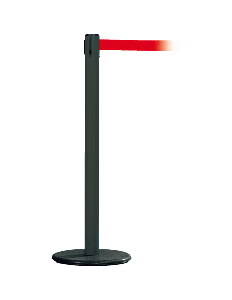 Afzetpaal met trekband voor binnen, antraciet