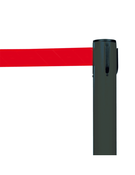 Afzetpaal met trekband voor binnen, antraciet