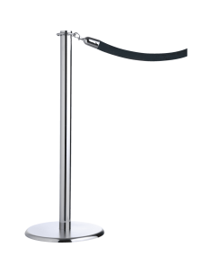 Premium afzetpaal, verchroomd