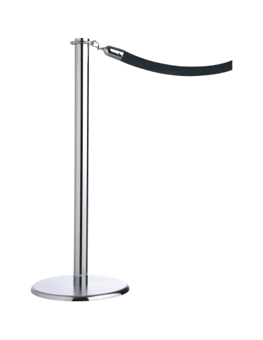 Premium afzetpaal, verchroomd