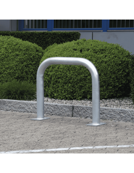 Beschermbeugel met voetplaat, 750 x 650 mm, staal