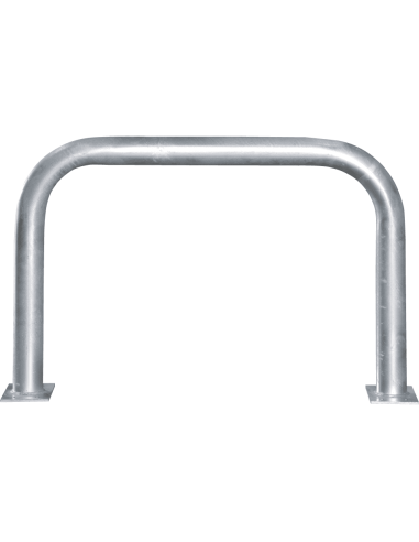 Beschermbeugel met voetplaat, 1000 x 650 mm, verzinkt staal