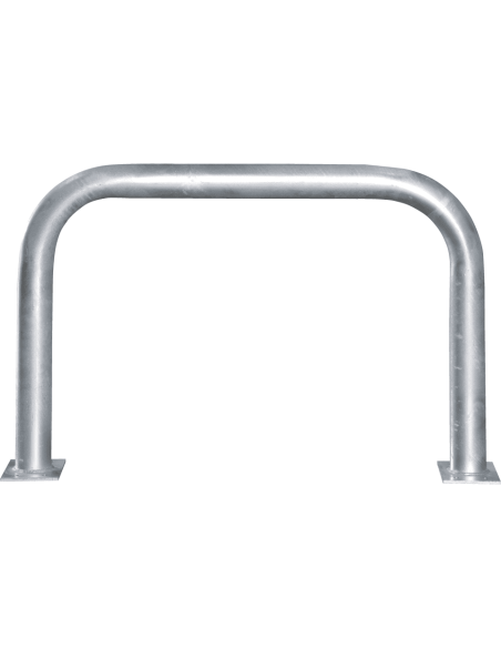 Beschermbeugel met voetplaat, 1000 x 650 mm, verzinkt staal