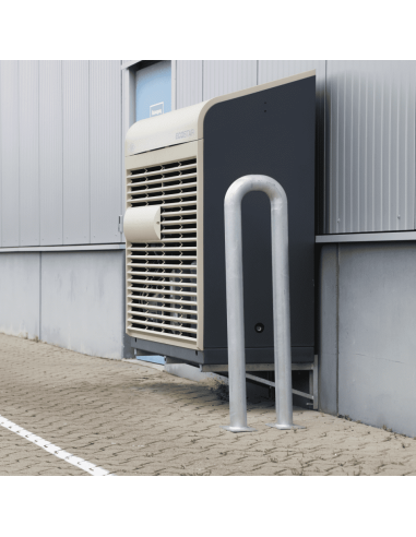 Beschermbeugel met voetplaat, 300 x 1150 mm, staal