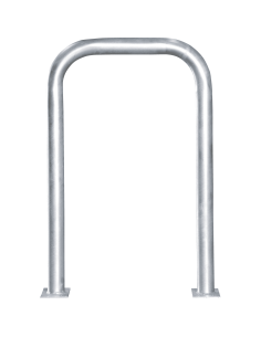 Beschermbeugel met voetplaat, 750 x 1150 mm, verzinkt staal