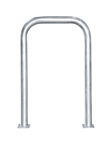 Beschermbeugel met voetplaat, 750 x 1150 mm, verzinkt staal