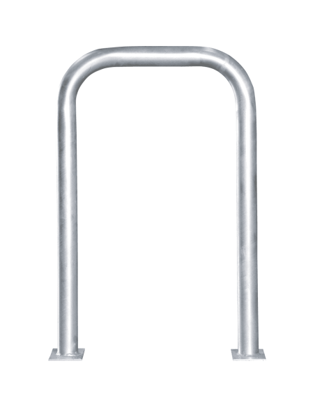 Beschermbeugel met voetplaat, 750 x 1150 mm, verzinkt staal