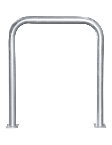 Beschermbeugel met voetplaat, 1000 x 1150 mm, verzinkt staal