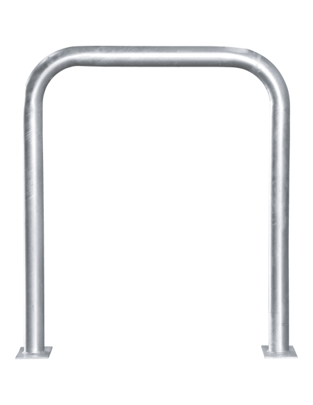 Beschermbeugel met voetplaat, 1000 x 1150 mm, verzinkt staal