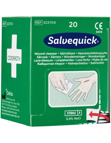 Salvequick wondreinigingsdoekjes, 20 stuks