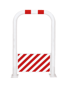 Beschermbeugel met beveiliging, 1150 mm, rood wit