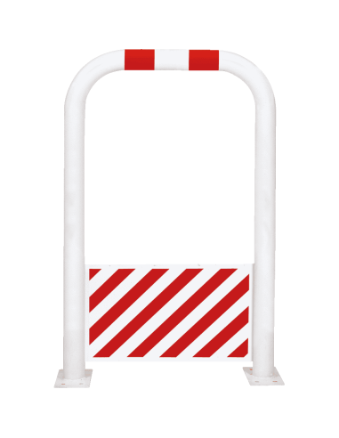 Beschermbeugel met beveiliging, 1150 mm, rood wit