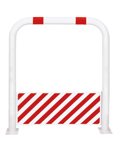 Beschermbeugel met beveiliging, 1150 mm, rood wit