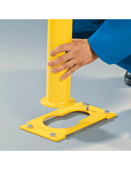 Beschermbeugel, uitneembaar, 650 mm, geel zwart