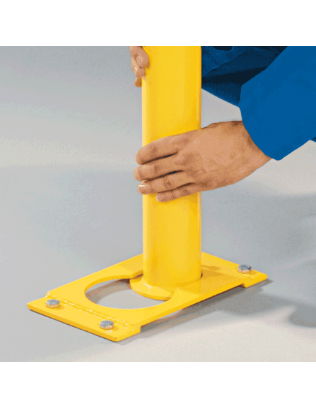 Beschermbeugel, uitneembaar, 650 mm, geel zwart