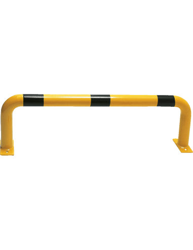 Beschermbeugel voor wand, 150 mm, geel zwart, 1000 x 150 mm