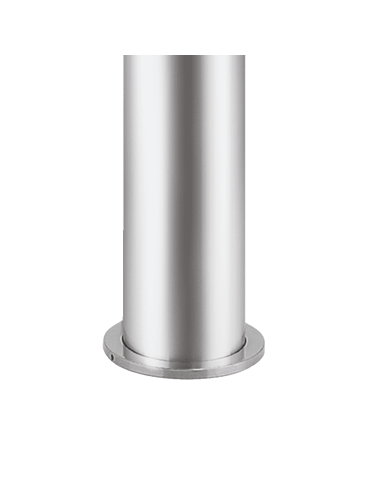 Afdekring voor RVS palen, 60 mm, zilvergrijs