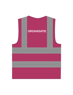 Organisatie hesje RWS lichtpaars, met horizontale en verticale reflecterende strepen