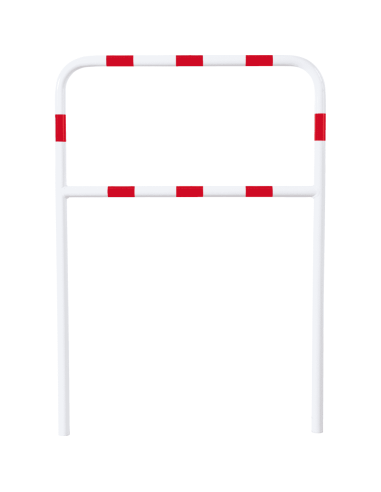 Veiligheidshek Light voor in de grond, rood wit, 1000 x 1000 mm