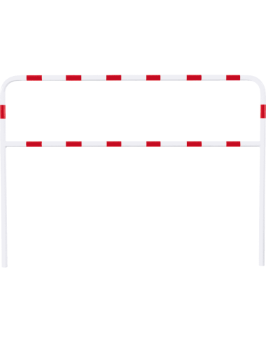Veiligheidshek Light voor in de grond, rood wit, 2000 x 1000 mm