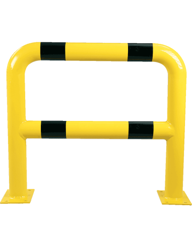 Veiligheidshek met knieligger, 750 x 650 mm, geel zwart