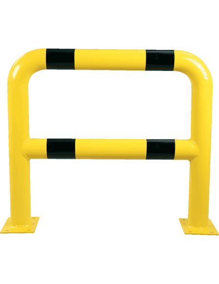 Veiligheidshek met knieligger, 750 x 650 mm, geel zwart